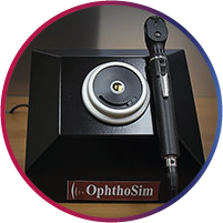 Modelo interactivo de exploración oftalmológica para el adiestramiento en la exploración del fondo de ojo y detección de diferentes padecimientos oftalmológicos, retinianos y de las diferentes estructuras del sistema óptico.